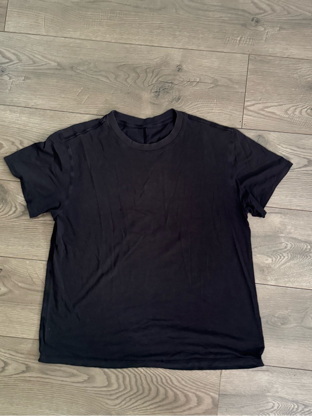 Lululemon Black All Yours Short Sleeve Relaxed Fit Tee Size 8